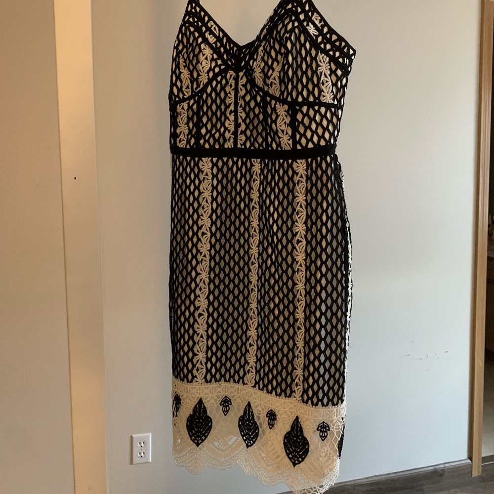 Harlyn Black and White Dress